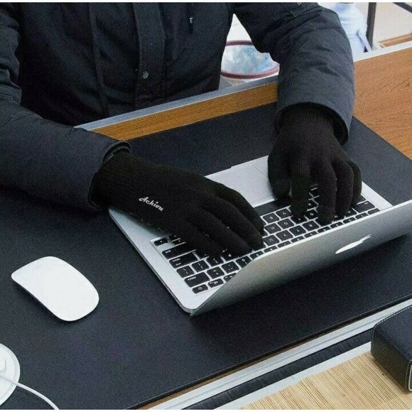 Achiou Winter Glove Black Large Touchscreen Compatible Warm - Picture 4 of 6